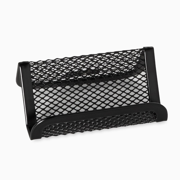 Rolodex Mesh Business Card Holder, Black - Picture 4 of 6